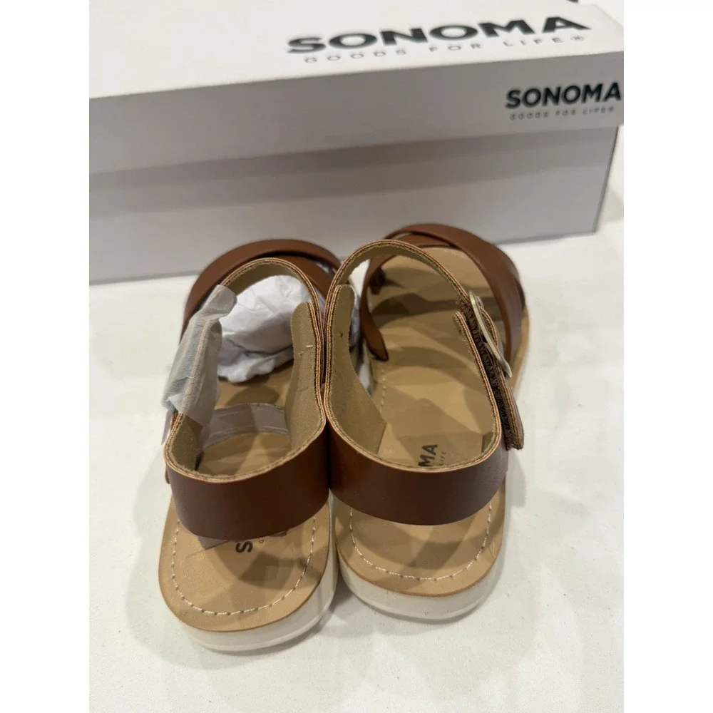 Sonoma Girls size 13 kids Fenleyy Easy On Strappy sandals shoes preppy chic